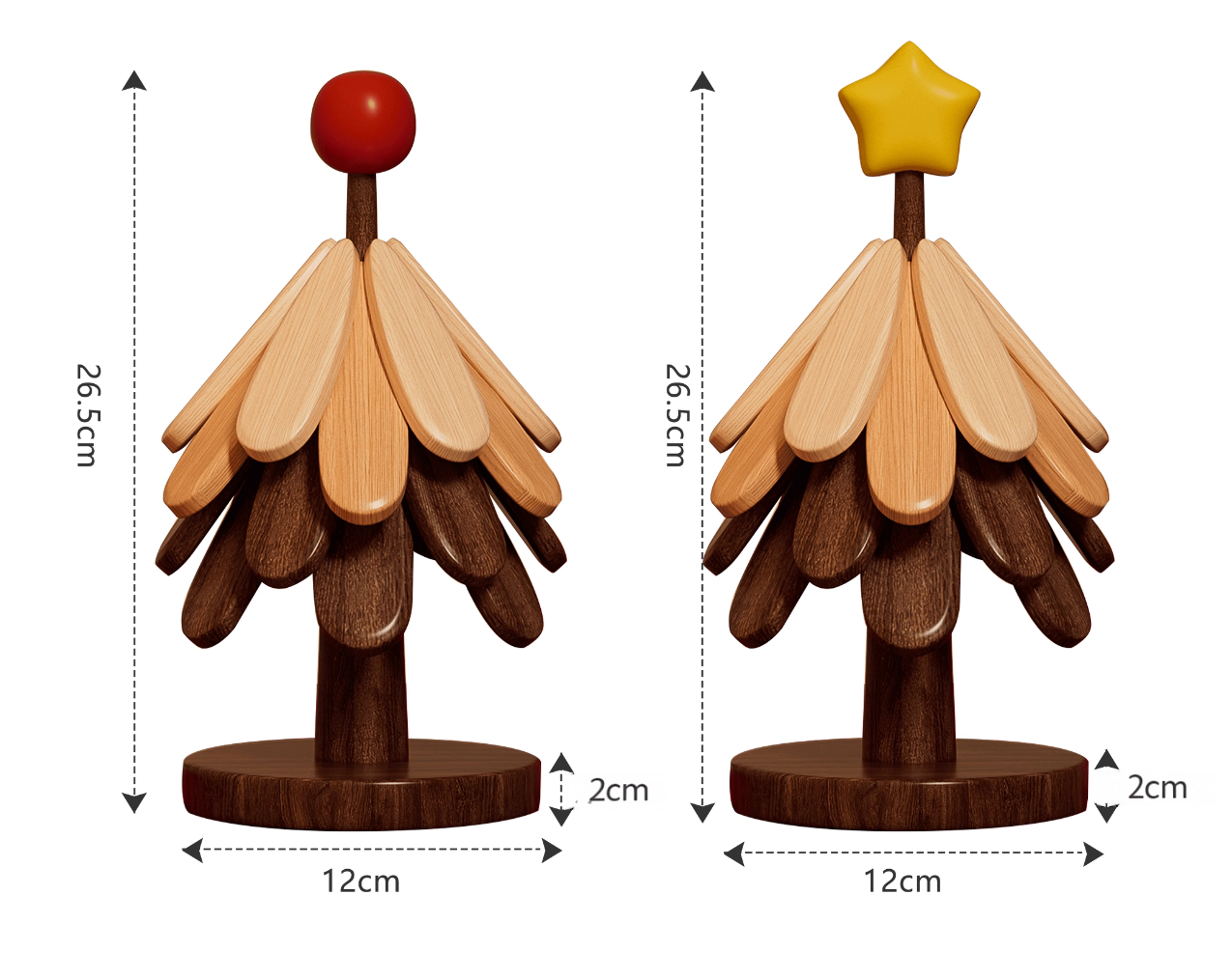 Tree-shaped Solid Wood Heat Insulation Pad